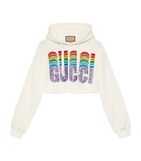 gucci crop hoody|gucci hoodie reflective.